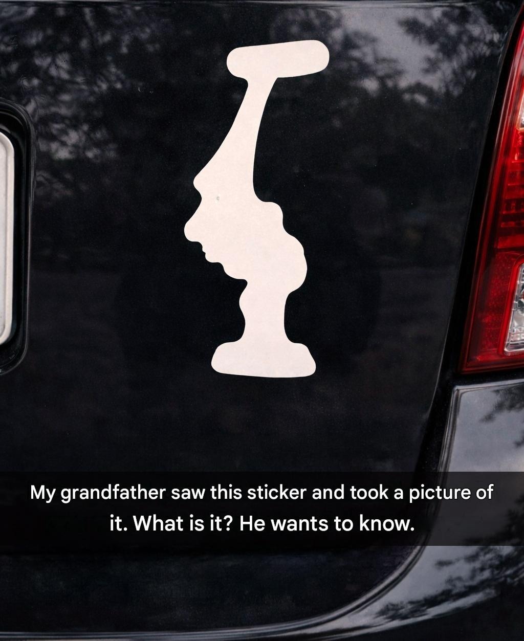 Why are drivers displaying this sticker upside down on their cars?
