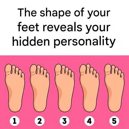 There are 5 types of feet: each corresponding to a particular personality type