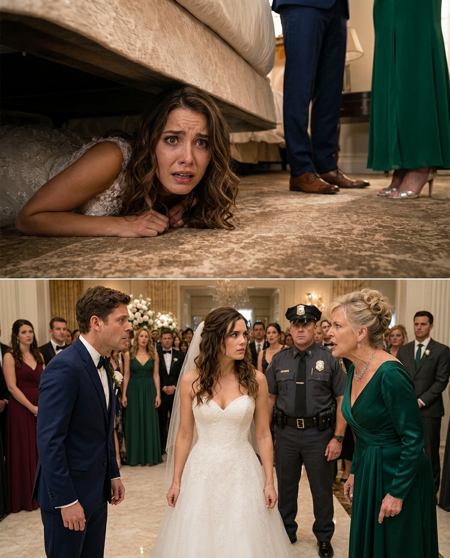 Moral On my wedding night, I crawled under the bed, my veil still caught in my hair, giggling – one last silly prank before I became a wife. The door cre:aked. My husband’s voice came through, warm… then my mother-in-law’s voice cut through like ice. “Have you given it to her yet?” she hissed.