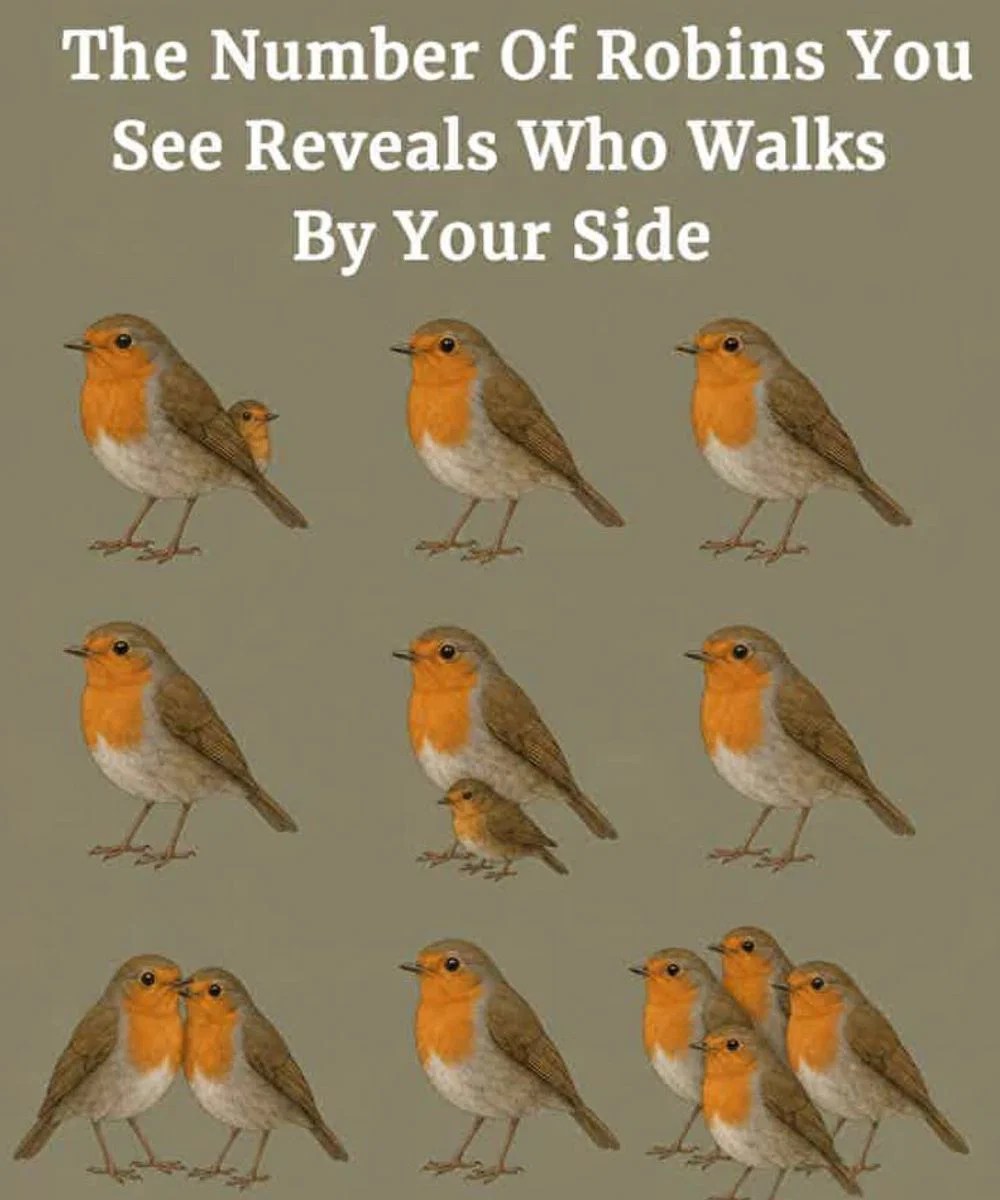 New The Number Of Robins You See Reveals Who Walks By Your Side