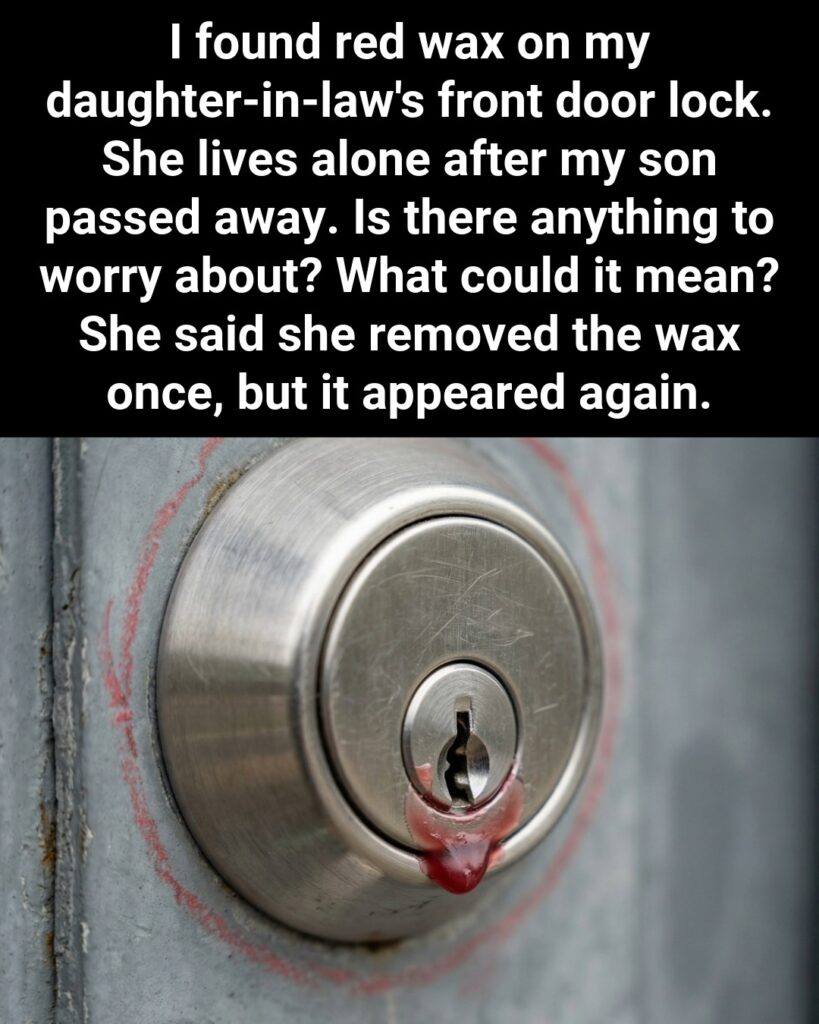 What Could Red Wax on Your House Lock Mean?