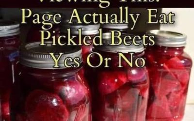 Healthy Pickled Beets Recipe