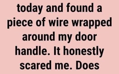 Seeing a Wire Tied Around a Car Door Handle: What It Could Mean