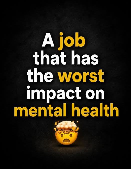 The Silent Thief: Which Jobs Have the Worst Impact on Mental Health? see more