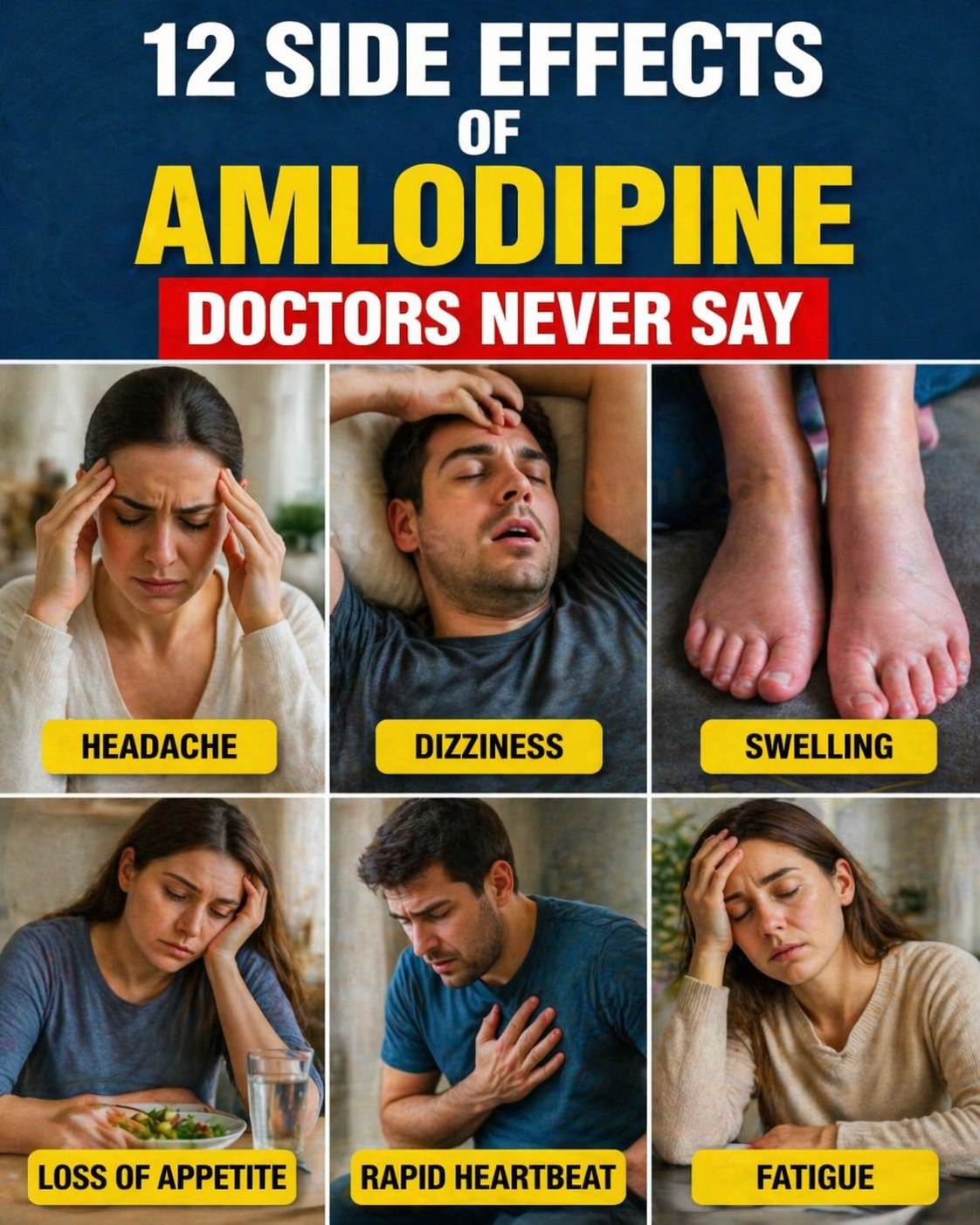 Discover the 12 Most Common Side Effects of Amlodipine and How to Cope With Them Every Day