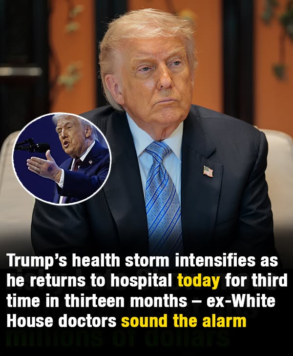 Donald Trump due at military hospital today for mysterious third medical visit in 13 months