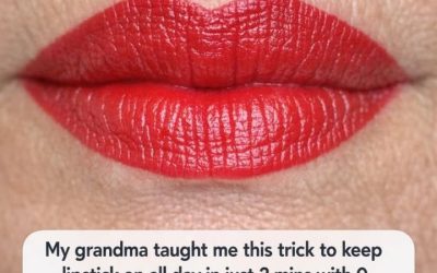 My grandma taught me this trick to keep lipstick on all day in just 2 mins with 0 effort. Here’s how it works