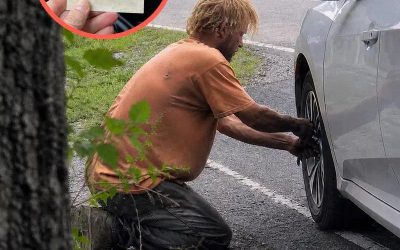 A Homeless Man Helped Me Change a Flat Tire on Route 9 Where My Son Disappeared 20 Years Ago – What He Left on My Passenger Seat Brought Me to My Knees