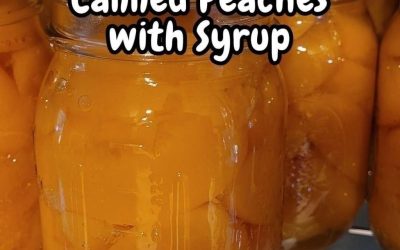 Canned Peaches with Syrup