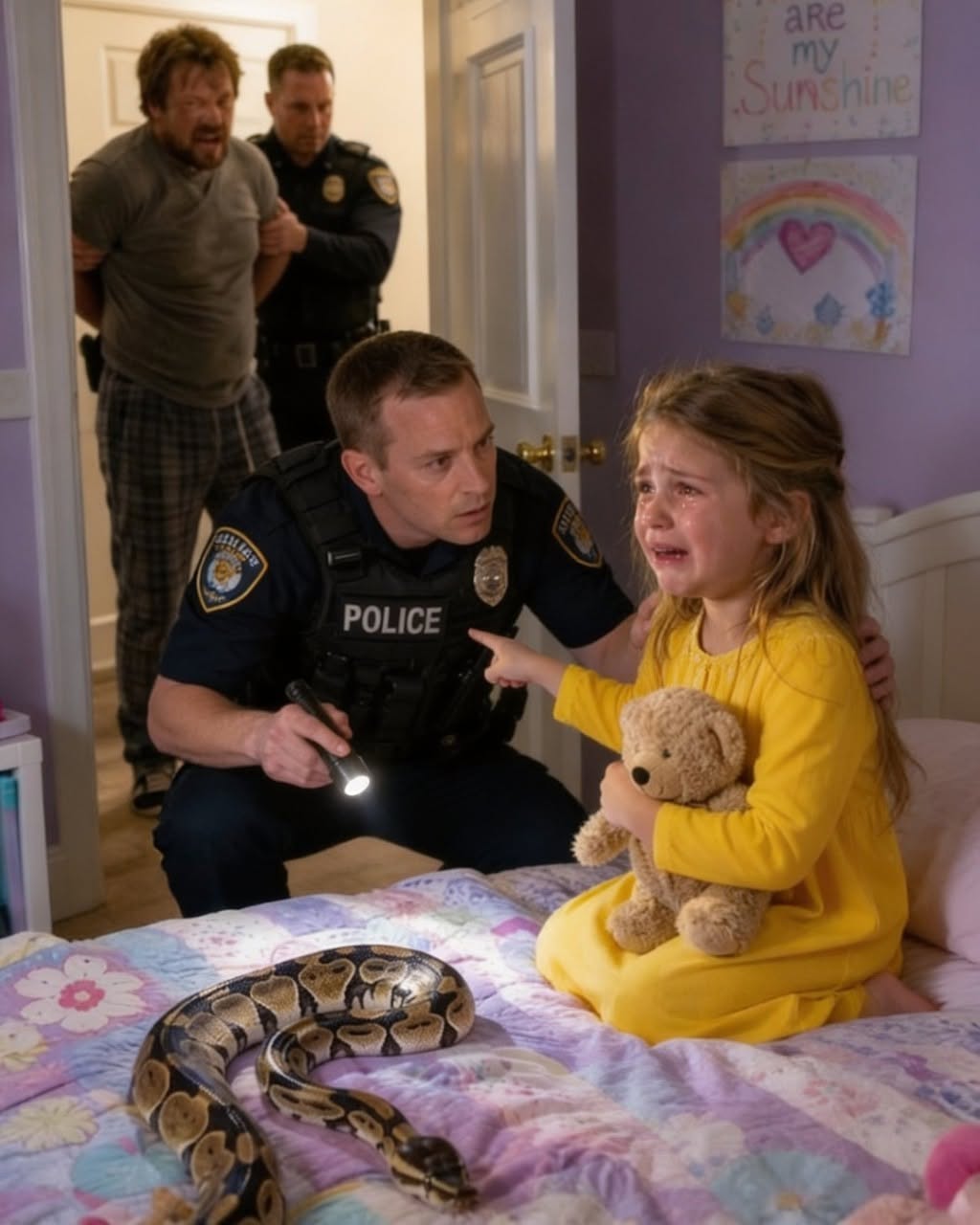 A Little Girl Called 911 Crying, “Daddy’s Snake Got Out Again…-tete