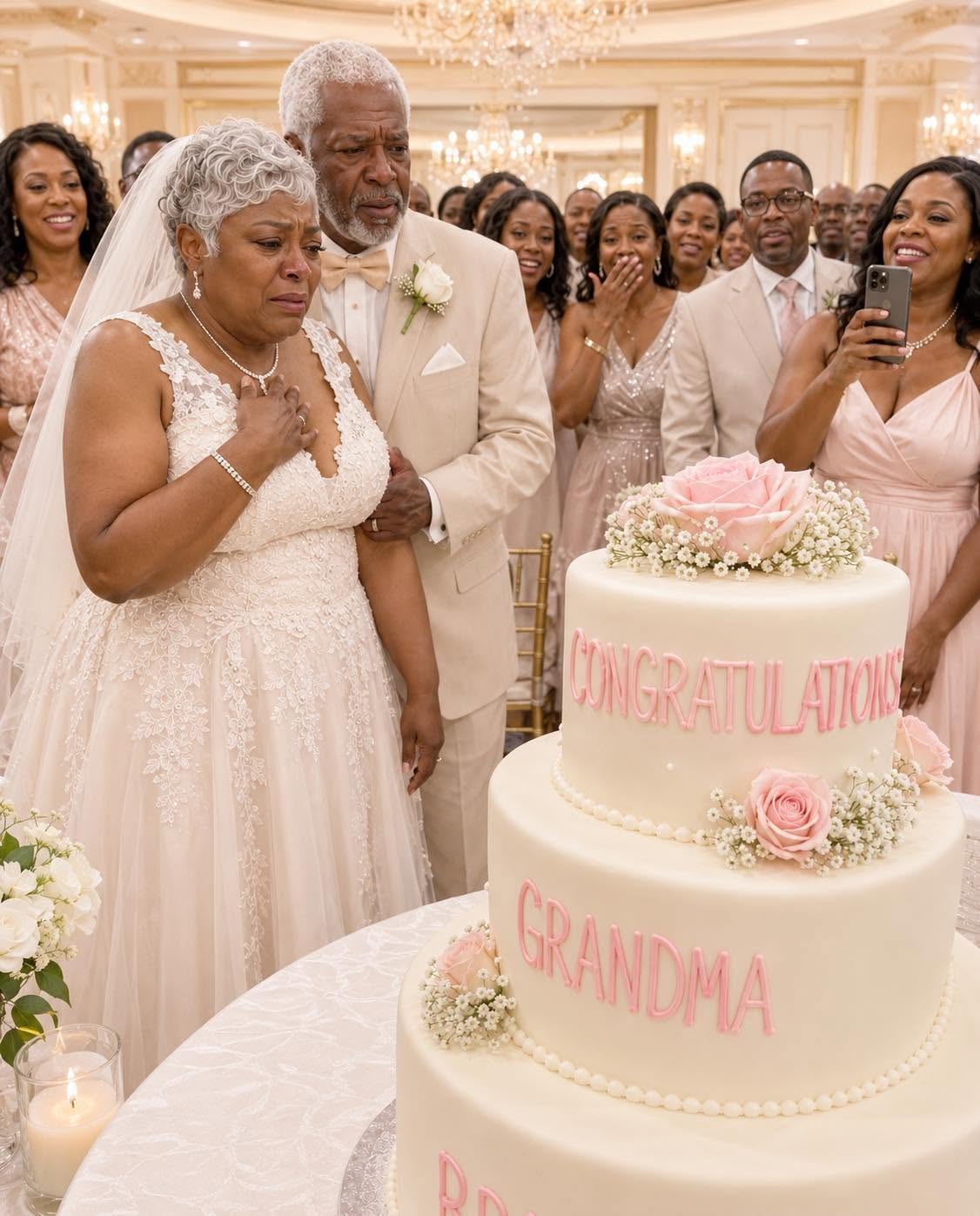 My Sister Sent a ‘Congratulations Grandma Bride’ Cake to My Wedding at 56 – What My Husband Did with It Made Everyone Gasp