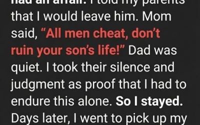 The Day My Husband’s Affair Shattered My Marriage, My Mother Told Me to Stay Quiet and Endure It for My Son—But My Father Disappeared Without a Word, Secretly Planned My Escape, Took My Child to Safety, Handed Me the Keys to a New Apartment, Stood Beside Me Through a Bitter Divorce, and Proved That Real Love Never Asks a Daughter to Sacrifice Her Dignity for Someone Else’s Betrayal