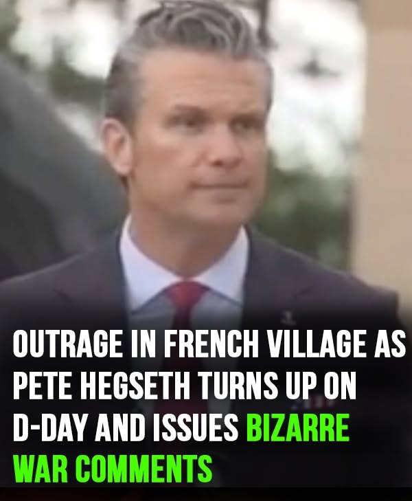 French residents furious after Pete Hegseth’s bizarre D-Day speech
