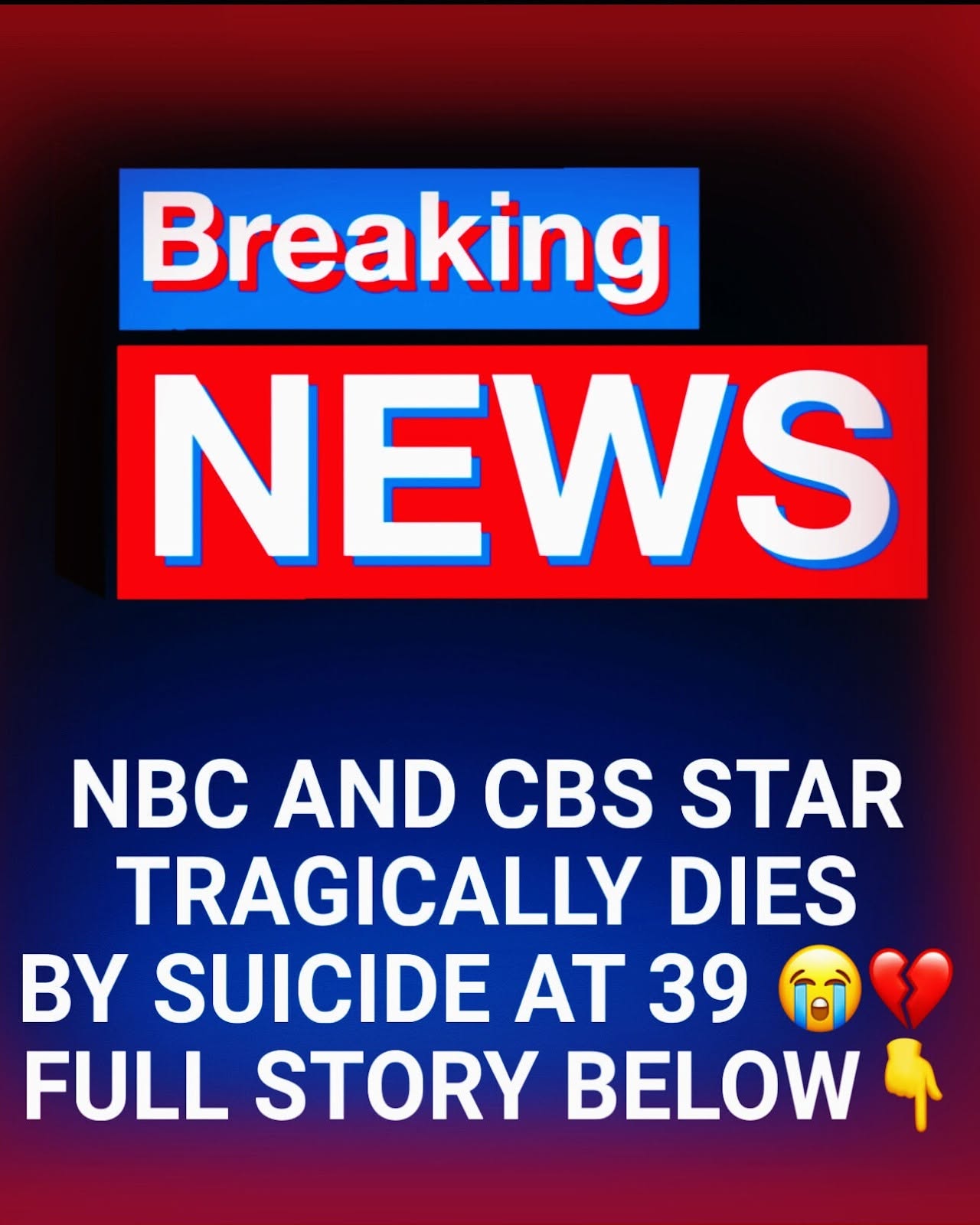 💔 GONE TOO SOON: POPULAR NBC & CBS ACTOR DEAD AT 39 — FANS IN DISBELIEF OVER TRAGIC DETAILS, read more in comment👇