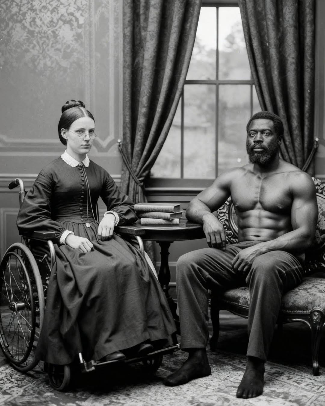 She was deemed unfit for marriage, so in 1856 her father married her to the strongest slave, Virginia.