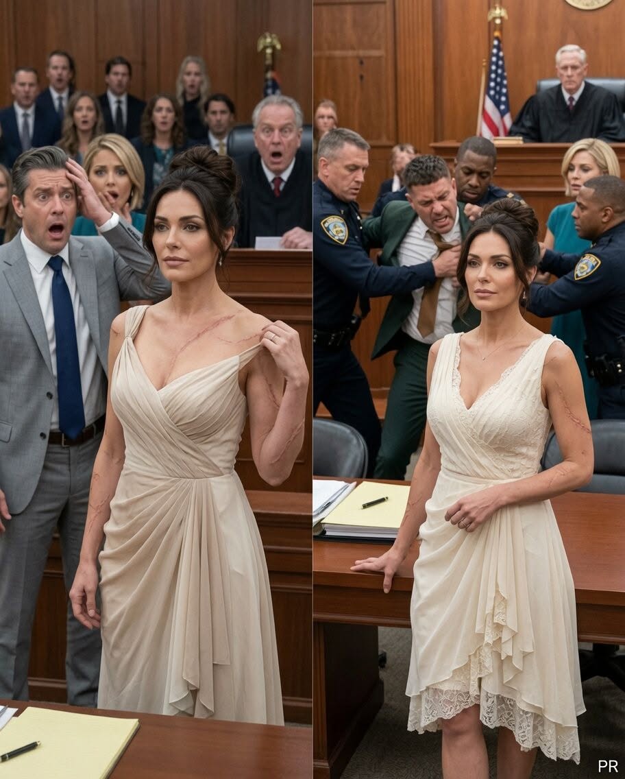 In the divorce courtroom, my husband stood beside his new lover and smirked. “The company, the house, the cars—they’re mine now. You’ll have nothing.” I stayed silent. Then I removed my coat, revealing the proof he never expected anyone to see. The courtroom went completely still. I looked at him and whispered, “This is no longer just a divorce. This is where the truth finally comes out.”