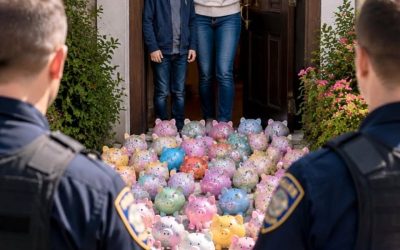 My Son Spent All His Savings To Buy Books For A Poor Classmate — The Next Morning, Our Yard Was Covered In Piggy Banks And Police Cars