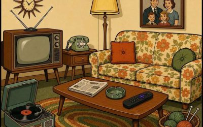 Something is wrong in this 1960s living room. Can you spot it?
