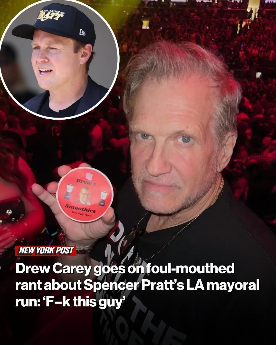 Drew Carey goes on foul-mouthed rant about Spencer Pratt’s LA mayoral run: ‘F–k this guy’
