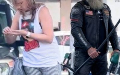 Biker Pumped Gas Into Crying Girls Car And She Begged To Stop As Her Boyfriend Will Kill Her!