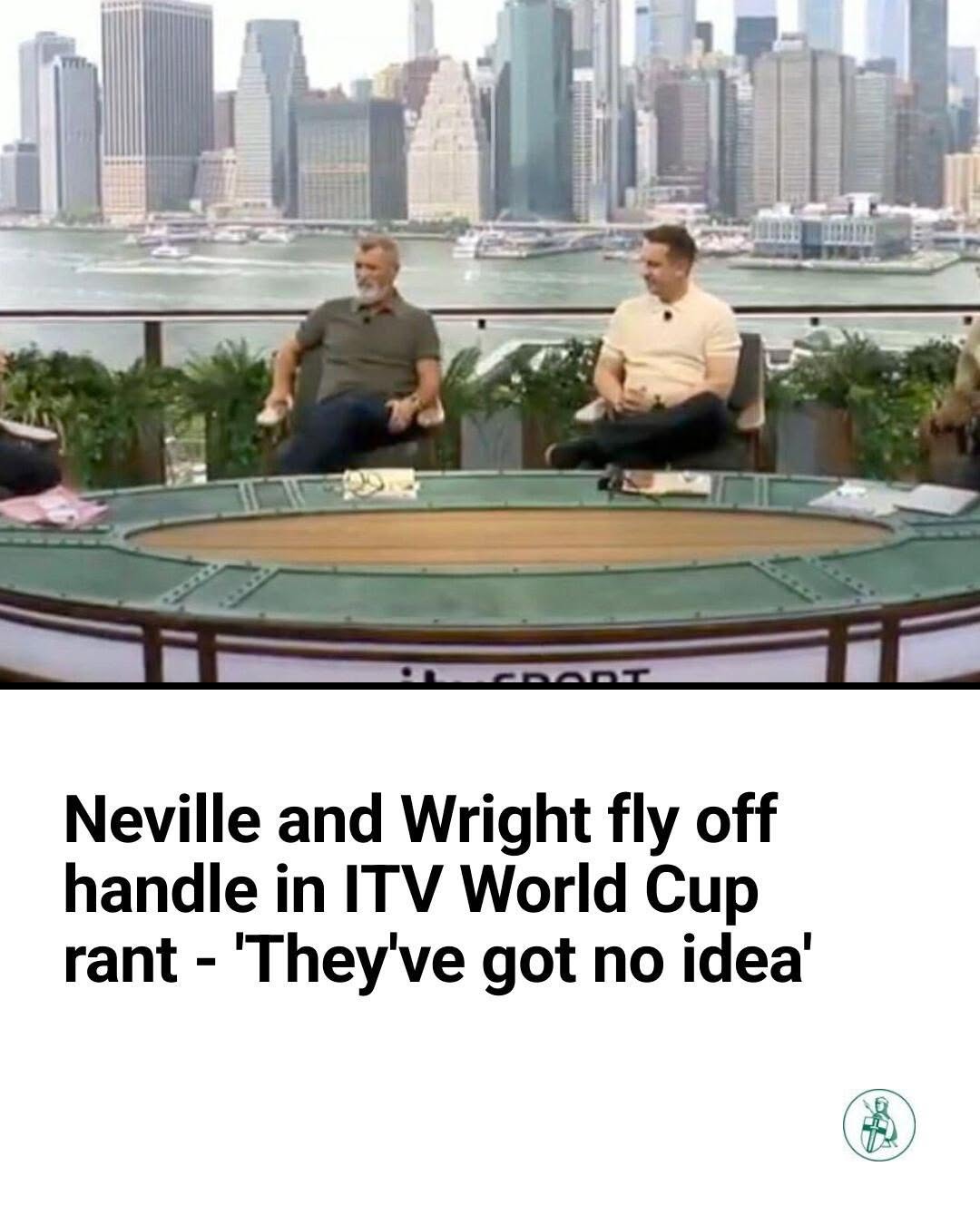 Gary Neville and Ian Wright fly off handle in ITV World Cup rant – ‘They’ve got no idea’