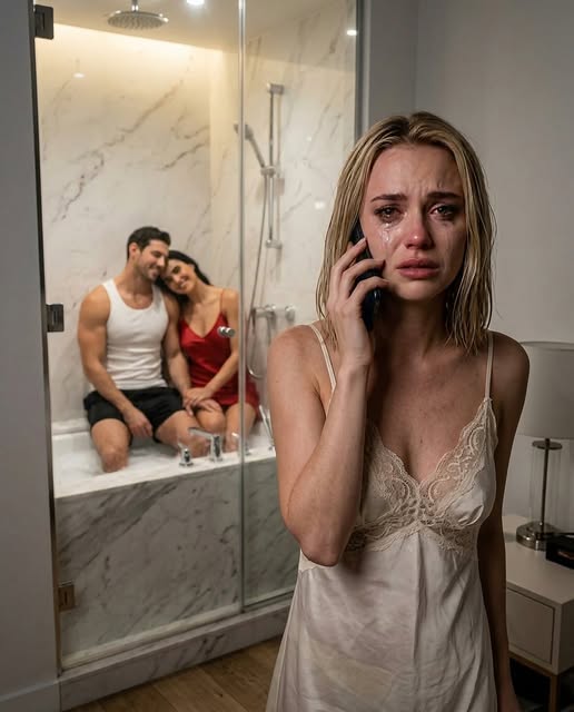 My husband was in the shower when his phone rang. “You still smell like me. Your wife has no clue,” his mistress laughed. My blood turned to pure ice. I recognized the voice instantly—it wasn’t a stranger. I didn’t scream or drop the device. I quietly unlocked his phone and sent one message. When the shower stopped and he stepped out singing, he saw me sitting on the bed holding his phone. His face completely drained of color.
