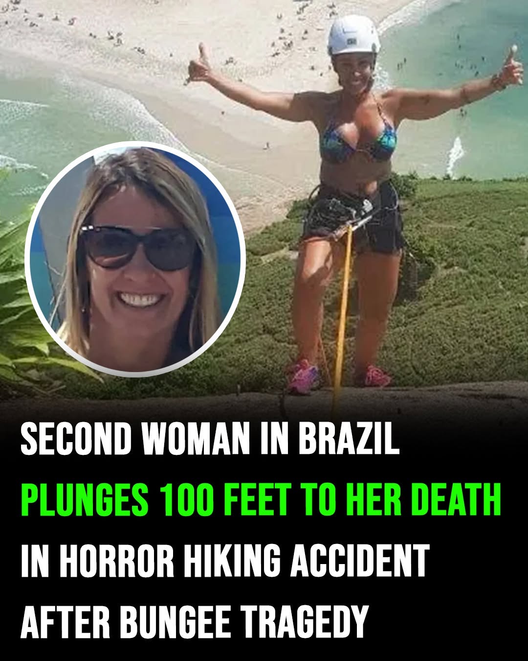 Second woman in Brazil plunges 100 feet to her death in hiking accident days after bungee tragedy