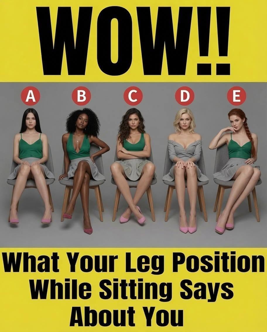 This Is What Your Sitting Leg Position Says About You!