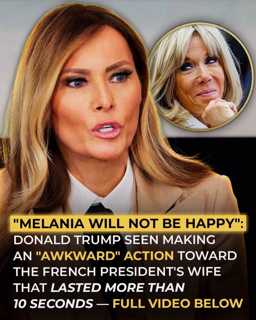 The Secret Handshake That Stunned the World: Was Trump’s Encounter with Brigitte Macron a Diplomatic Disaster?