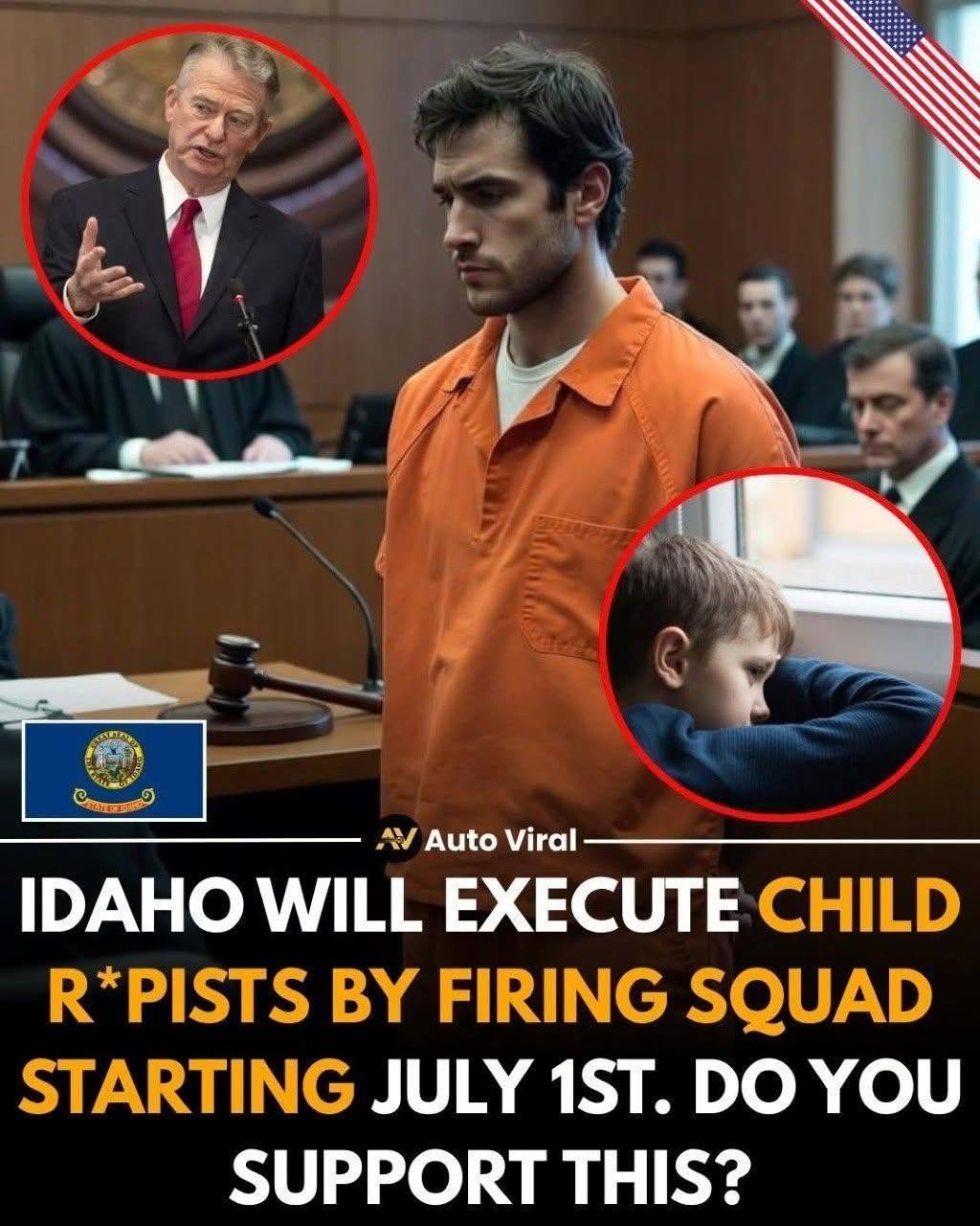 EXTREME JUSTICE OR NECESSARY DETERRENCE? IDAHO’S NEW LAWS IGNITE NATIONAL DEBATE A In 2025, Brad Little signed two of the most controversial criminal justice measures in recent U.S. history—HB 186 and SB 1045—placing Idaho at the center of a heated national conversation.