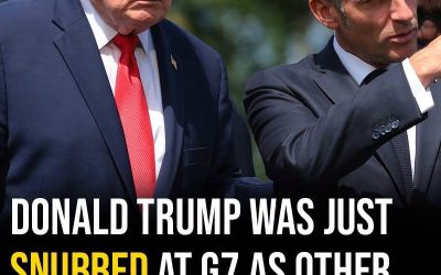 Donald Trump was just snubbed at G7 as other world leaders received a different welcome