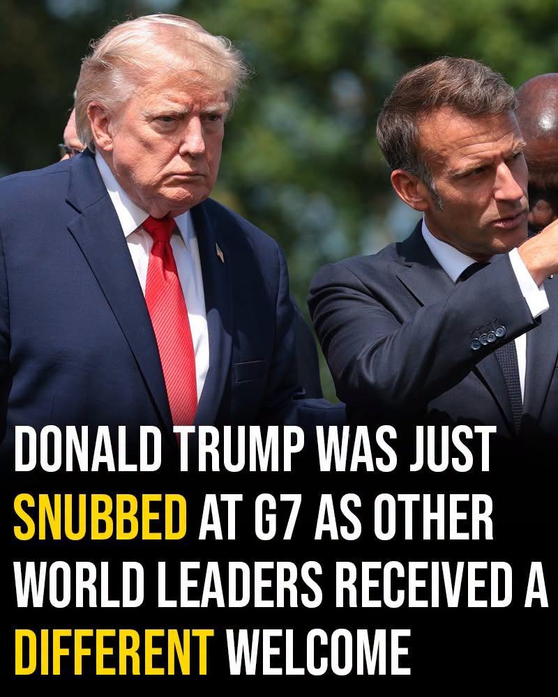Donald Trump was just snubbed at G7 as other world leaders received a different welcome