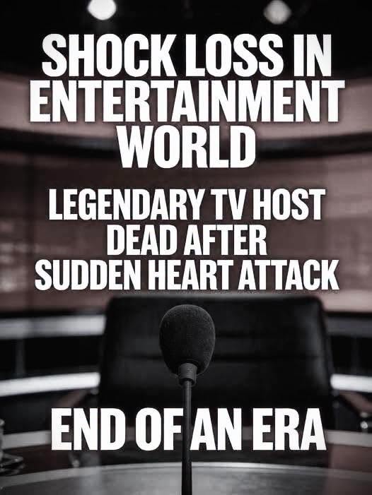 The entertainment world is mourning the sudden loss of a beloved television personality