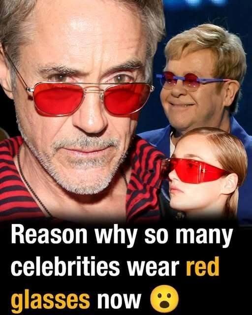 Reason why so many celebrities wear red glasses now 👇🏻⬇️more in the 1rst comments ⬇️👇🏻