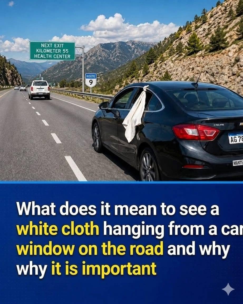 The White Cloth in Car Windows: A Little-Known Road Signal and What It Really Means