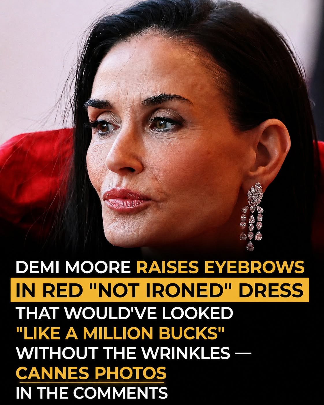 Fans Can’t Stop Debating Demi Moore’s Bold Red Gown at Cannes