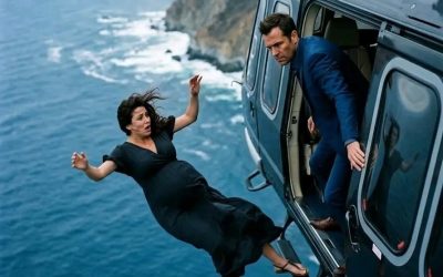 The husband pushes his pregnant billionaire wife out of a helicopter to claim the inheritance. The husband pushes his pregnant, multimillionaire wife out of a helicopter to keep the inheritance… without realizing she had already planned for it.