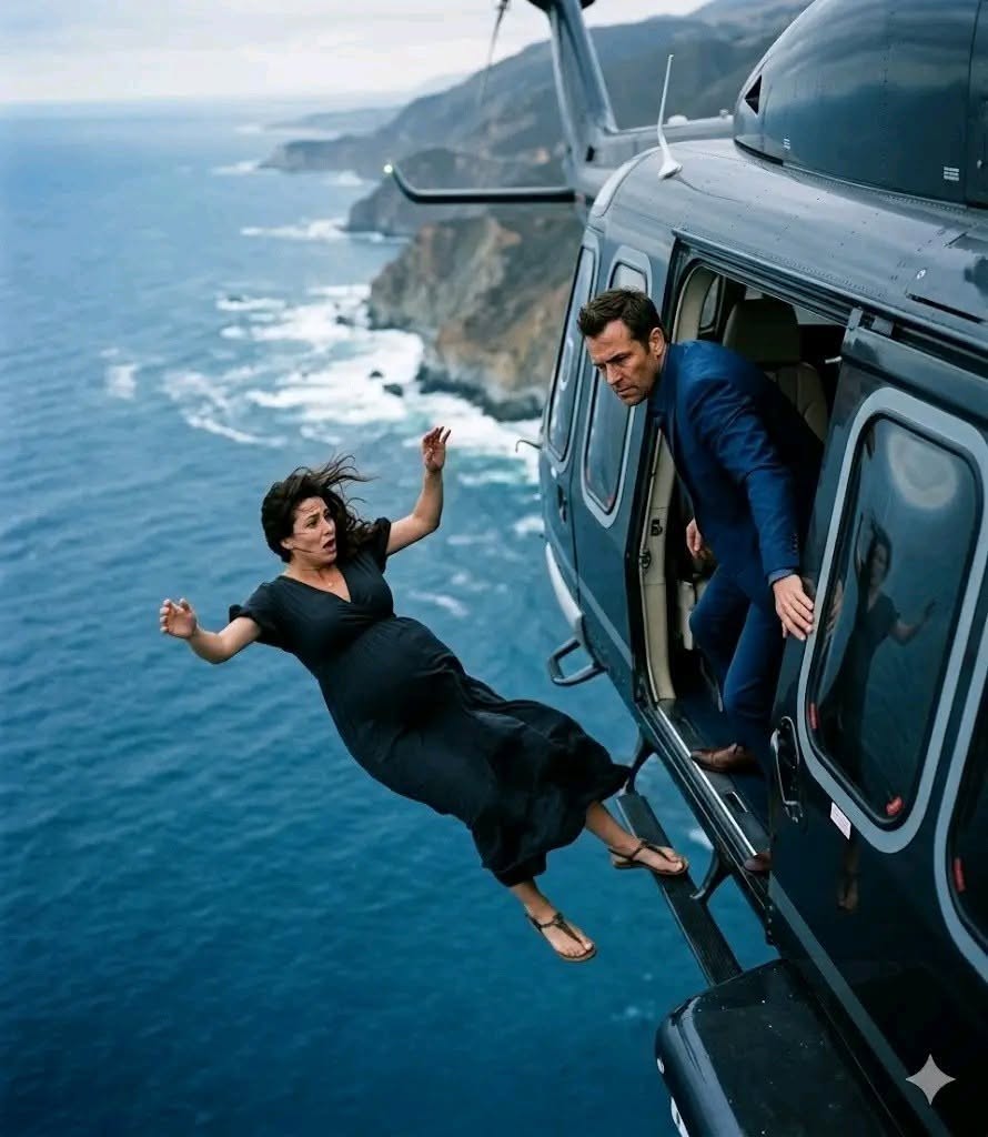 The husband pushes his pregnant billionaire wife out of a helicopter to claim the inheritance. The husband pushes his pregnant, multimillionaire wife out of a helicopter to keep the inheritance… without realizing she had already planned for it.
