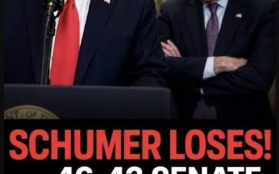 SCHUMER LOSES! — Senate Votes 46-43 – Trump Gets His Way