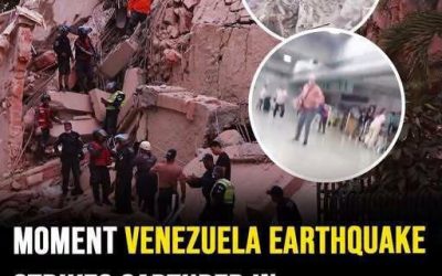 Moment Venezuela earthquake strikes captured in horror footage as death toll could exceed 10,000