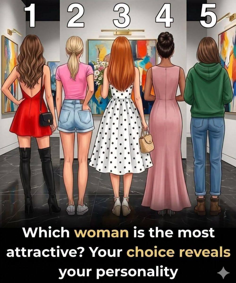 Which woman is the most attractive? Your choice reveals your personality