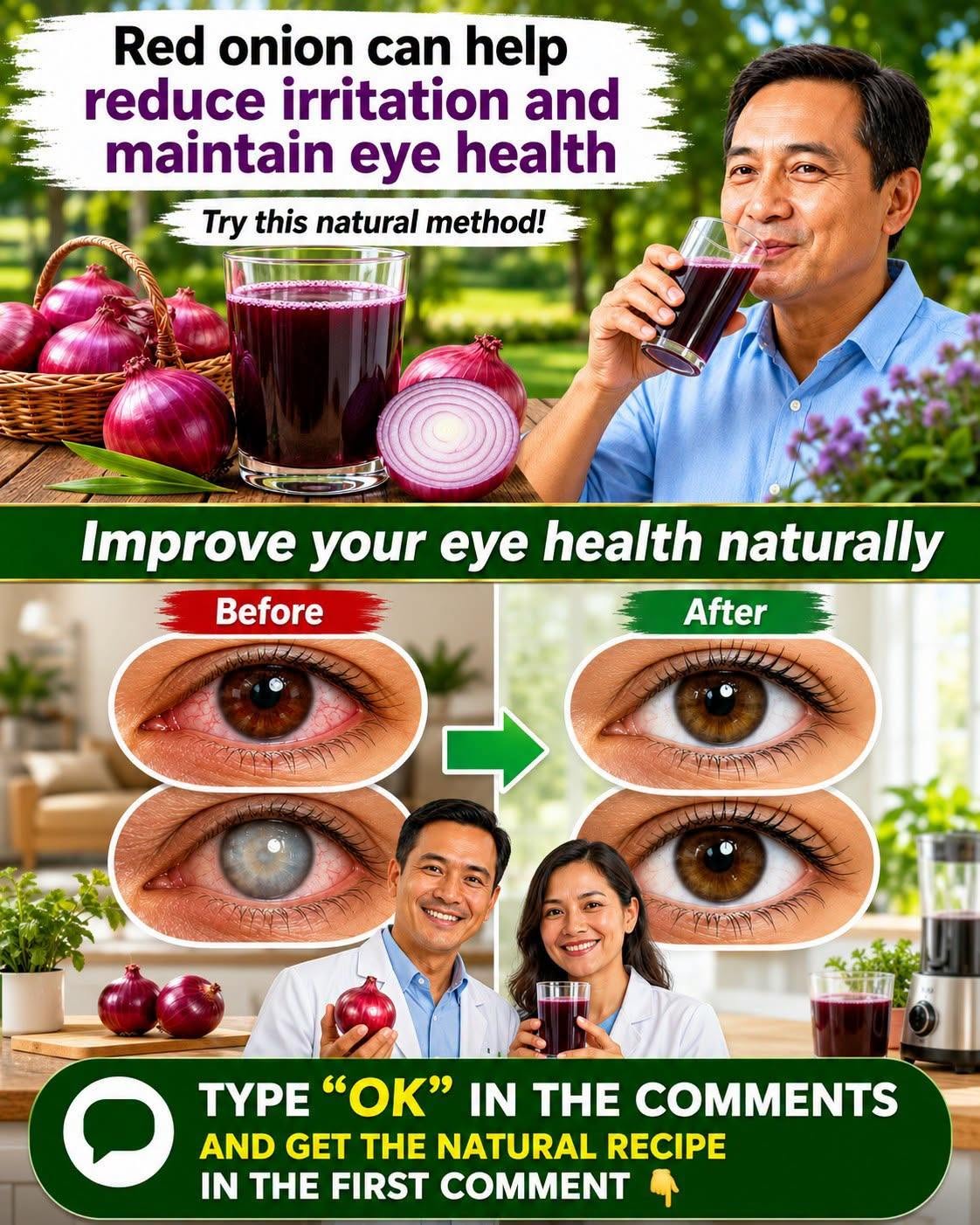 👁️🧅 Red Onion: A Simple Kitchen Ingredient That May Support Eye Comfort and Overall Wellness 🌿✨