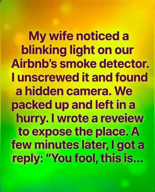 I Found a Camera in Our Airbnb — Then the Host’s Reply Chilled Me