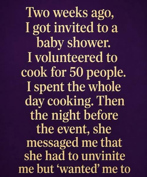 I Spent Hours Preparing for a Baby Shower—Only to Be Uninvited the Night Before