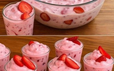 2-Minute Strawberry Yogurt Dessert