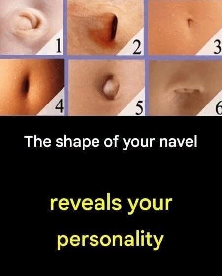 The shape of your belly button reveals your personality?