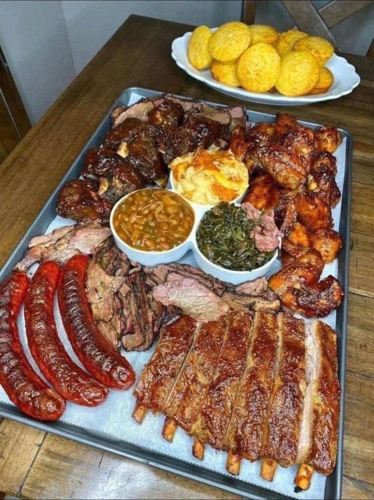 Ultimate BBQ Meat Platter with Sides – Southern-Style Feast