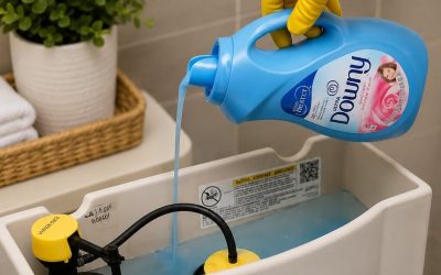 Fresh and spotless toilets for a week, even the cleaning ladies use it!