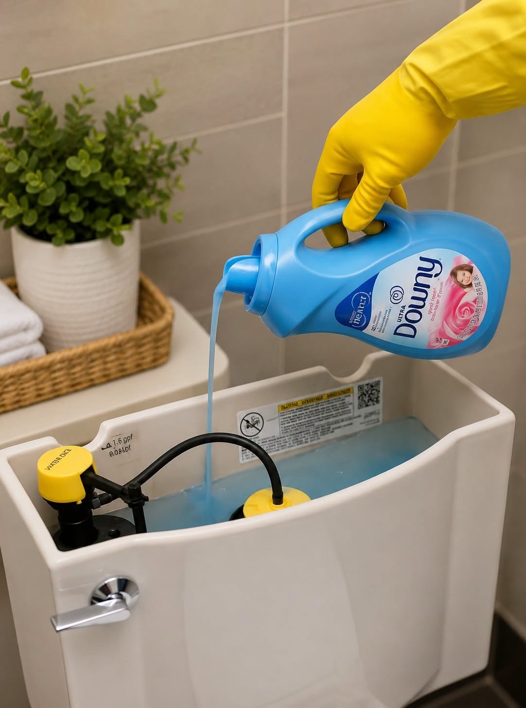 Fresh and spotless toilets for a week, even the cleaning ladies use it!