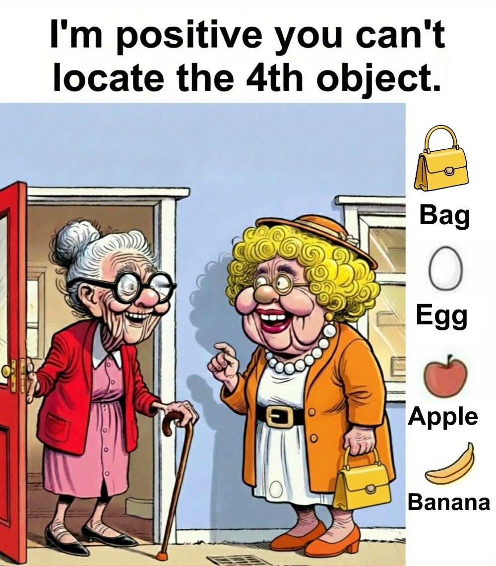 I’m Positive You Can’t Locate the 4th Object!